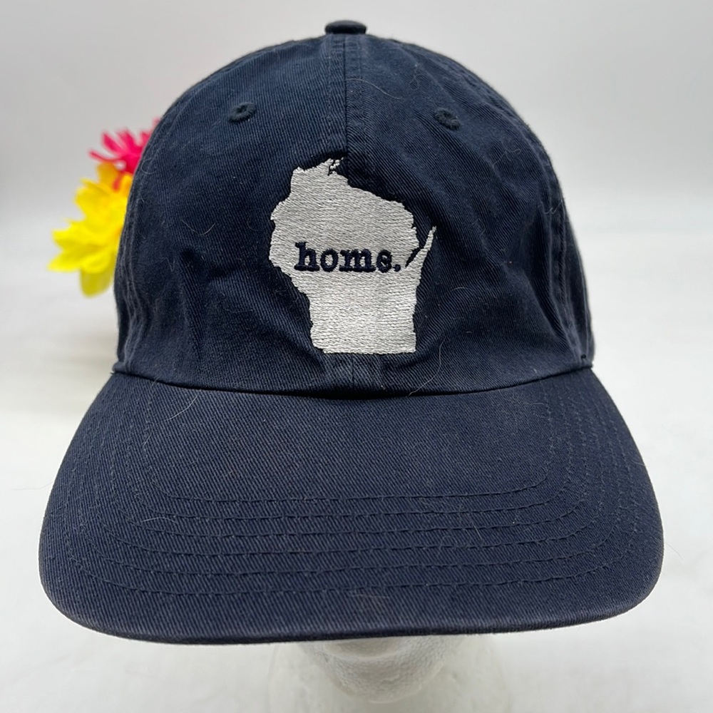 Wisconsin Home Navy Blue Baseball Hat Adjustable HT3417B